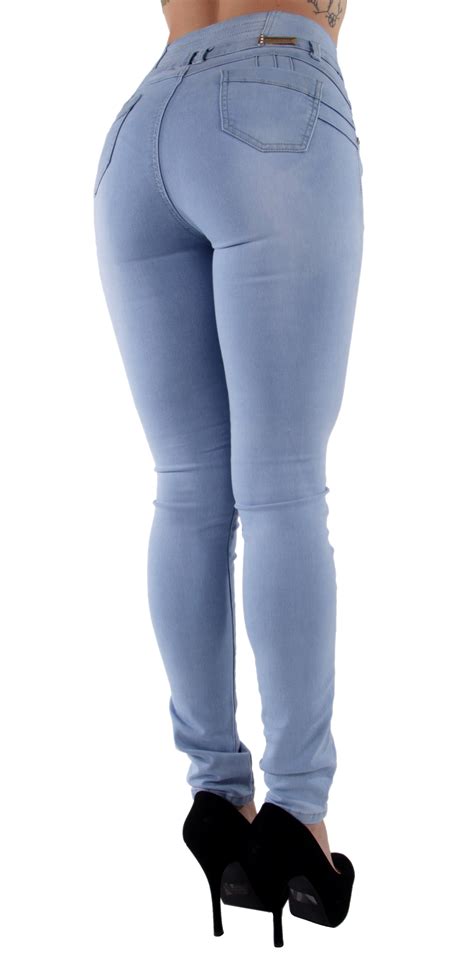 Brazilian Design Butt Lift High Waist Skinny Jeans Ebay