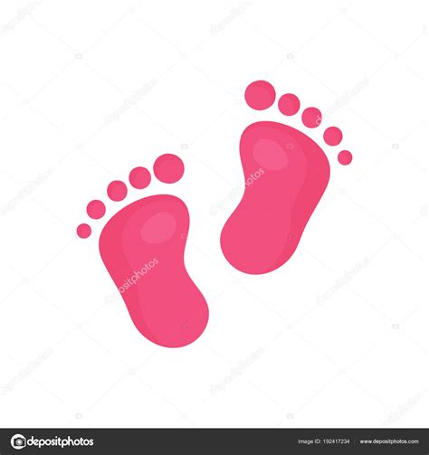 Pink Baby Feet Clip Art