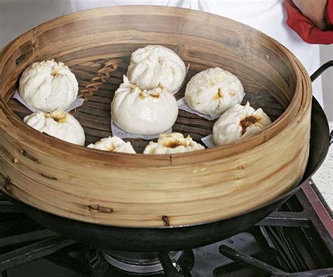 Packed with more meat than its counterparts at many rival chains. Steamed Pork Buns - Recipe - FineCooking