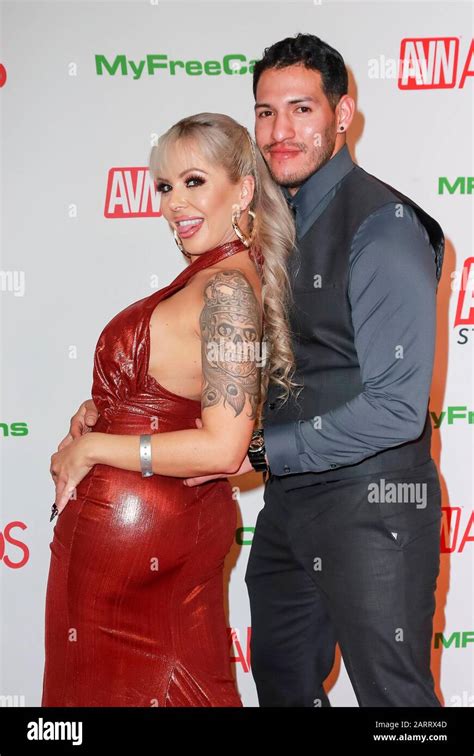 Nina Elle And Guest Attend The Adult Video News Avn Awards At The