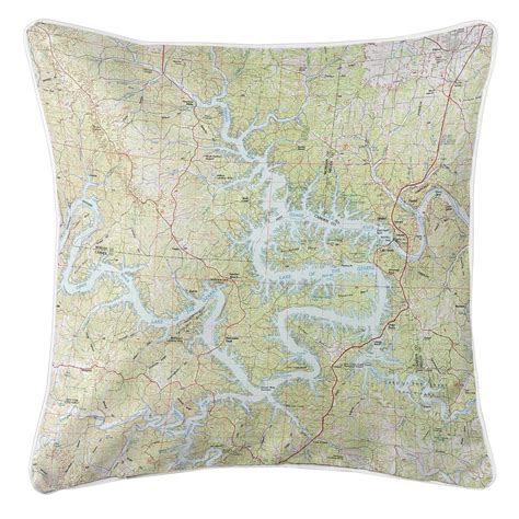Lake Of The Ozarks Mo 1983 Topo Map Pillow Made To Order Etsy