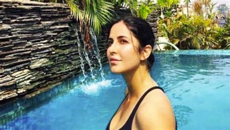 Katrina Kaif Rocks Black Swimsuit In New Pool Pic Alia Bhatt Is In Awe