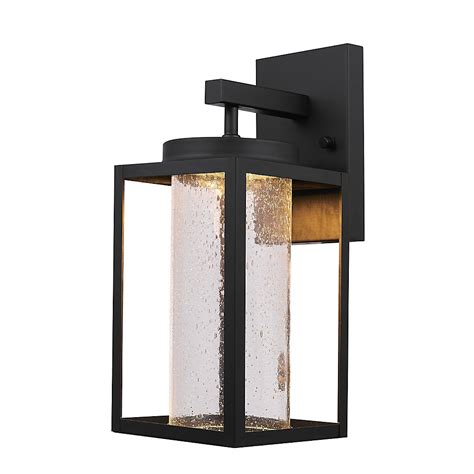 Capulet Black Led Integrated Outdoor Indoor Wall Sconce