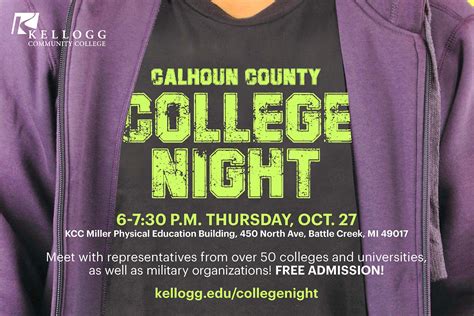 Kcc To Host Calhoun County College Night Kcc Transfer Fair For New Transferring College