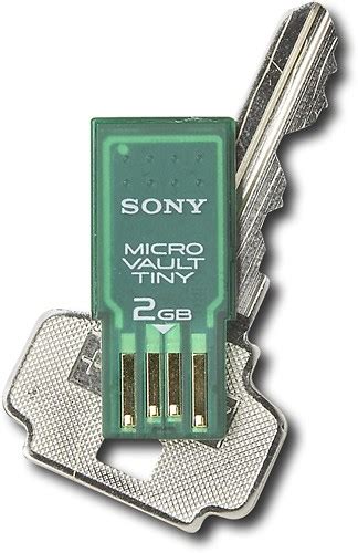 Best Buy Sony Micro Vault Tiny 2gb Usb 20 Flash Drive Green Usm2gh