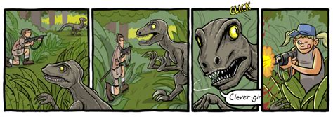 Clever Girl Jurassic Park Optipess Parody Comics Funny