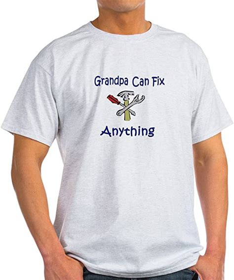 Cafepress Grandpa Can Fix Anything Mens Cotton T Shirt