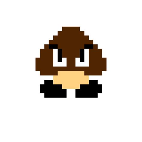 Pixilart Pixel Mario Goomba By Lord Vortech