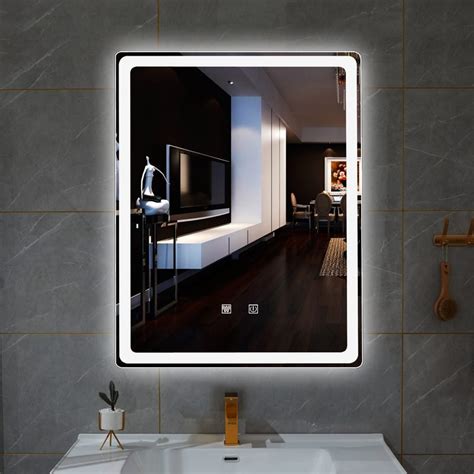 Espejo Led Light Mirror Touch Screen Hotel Mirror Wall Hung Backlit Led