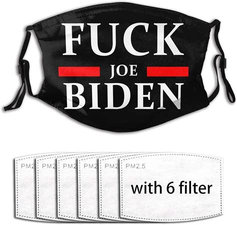 Fuck Joe Biden Masks Anti Dust Washable Reusable Masks With 6 Filters Clothing