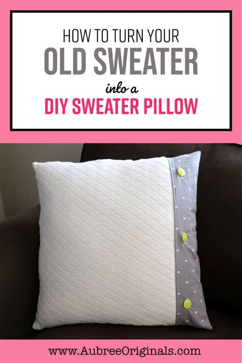 Recycle Your Old Sweater For A Diy Pillow Cover Diy Pillow Covers