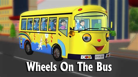Wheels On The Bus Go Round And Round New 3d Animation Nursery Rhymes