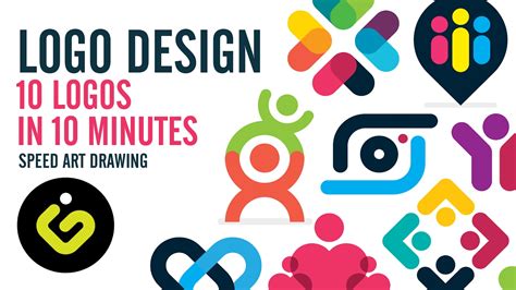 Logo Design 10 Simple Logos In 10 Minutes Youtube