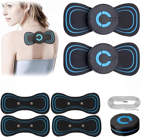 Neck Massager Lymphatic Drainage Massager Pad Portable Mini Back Massage Device For Neck