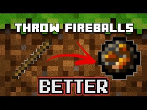 Ever imagined how to throw items in minecraft pe? Throw Fireballs in Minecraft! (IMPROVED) - YouTube