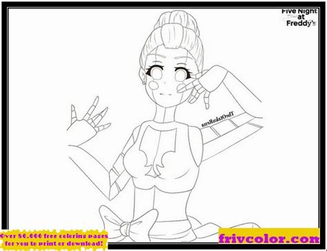 Not what you were looking for? FNAF Sister Location Ballora Coloring Page #fnaf # ...