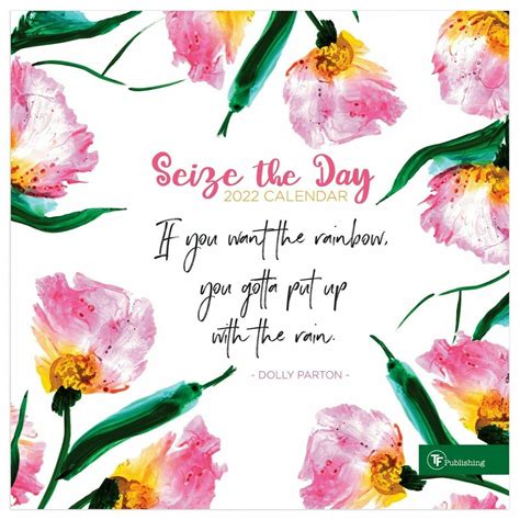 Tf Publishing Seize The Day 2022 Wall Calendar Etsy Wall Calendar