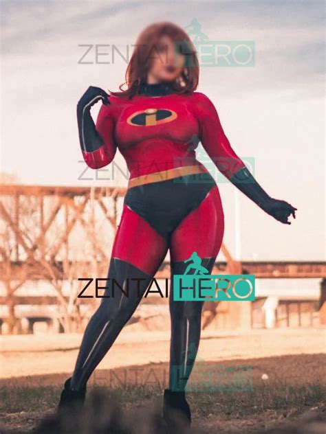 Free Shipping 3d Printed Female The Incredibles Elastigirl Cosplay Costumes Tight Catsuit