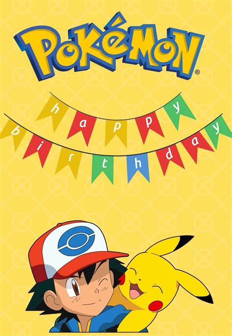 Printable Pokemon Birthday Cards — Printbirthdaycards Pokemon