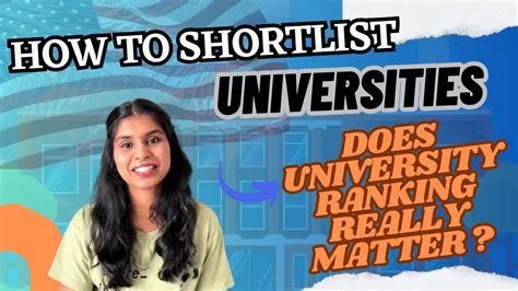 How To Choose University For Masters In Usa Does University Ranking