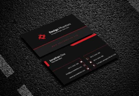 24 Black Business Card Templates Pages Ai Word Psd Free