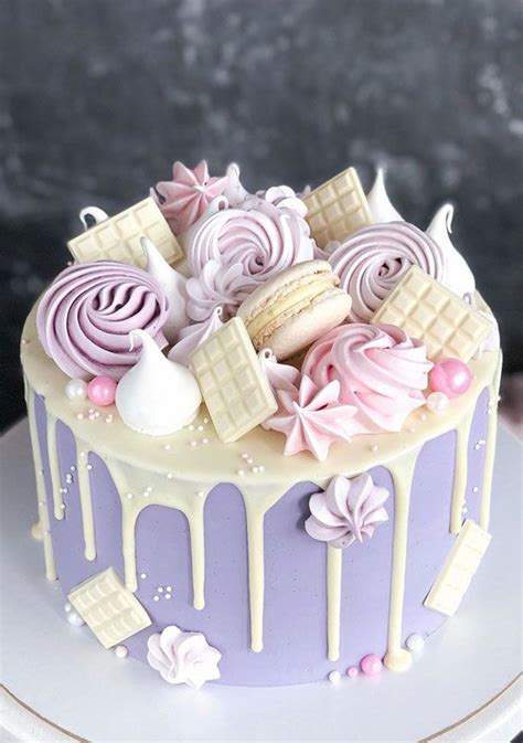 49 Cute Cake Ideas For Your Next Celebration : Lavender Cake | Candy