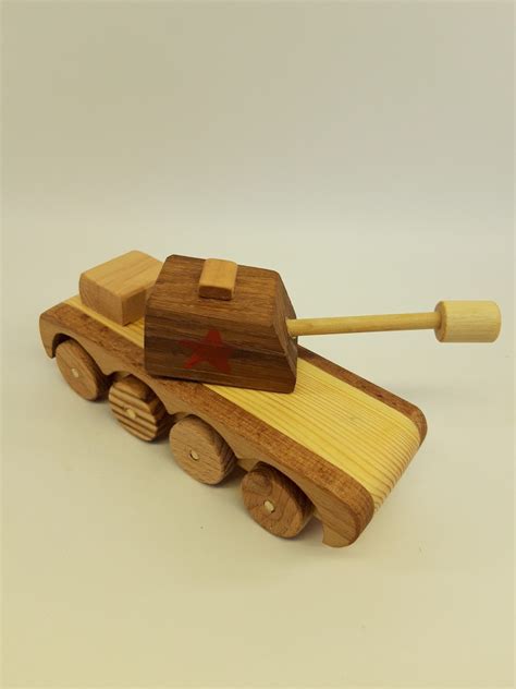 Wooden Toy Tank Toy Wood Tank For Children Etsy
