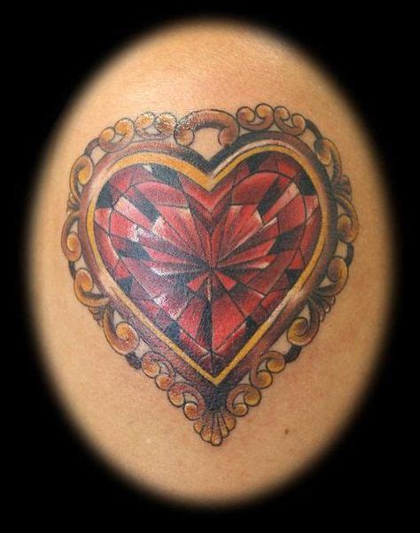 38 Diamond Heart Tattoo Ideas Diamond Heart Tattoo Heart Tattoo Diamond Heart