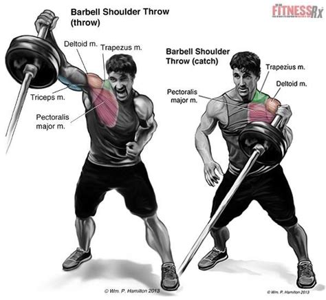 Barbell Shoulder Throw Fitness Workouts Fitness Goals Fun Workouts