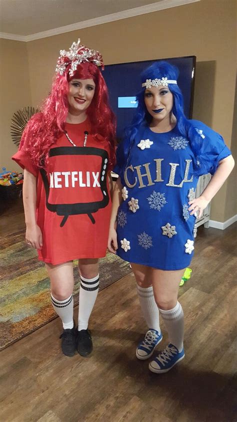 Netflix And Chill Diy Halloween Costume Funny Couple Halloween Costumes