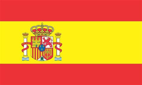 The spanish flag is a horizontal bicolour triband with in the center an emblem. 5in x 3in Spain Country Españia Spanish Flag Bumper ...