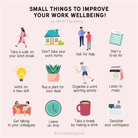 Small Things To Improve Your Work Wellbeing Drive Marketing