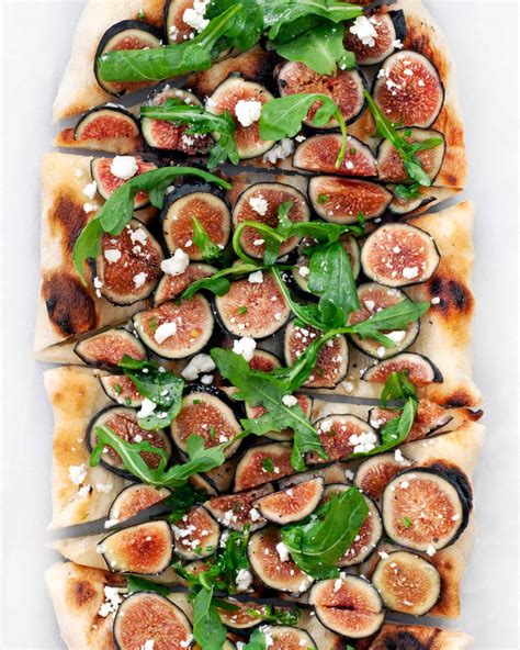Fig Goat Cheese Flatbread With Arugula And Walnuts Last Ingredient