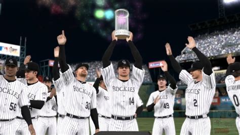 Mlb 14 The Show Colorado Rockies World Series Celebration Youtube