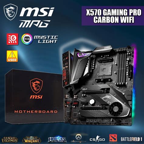 1 Socket Am4 Motherboard Msi Mpg X570 Gaming Pro Carbon Wifi