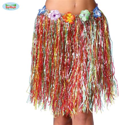 Grass Skirts Multicolour Beach Caribbean Hawaiian Themes Dandf Party