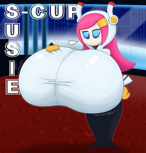 Rule 34 Blue Eyes How Is She Standing Huge Breasts Kirby Series Kirby Planet Robobot Pink