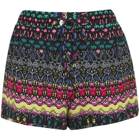 Miss Selfridge Aztec Geo Print Short Aztec Print Shorts Aztec Shorts Multi Coloured Shorts