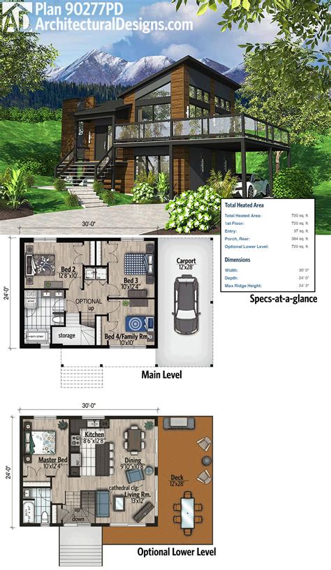 Plan 90277pd Exciting Contemporary House Plan Contemporary House