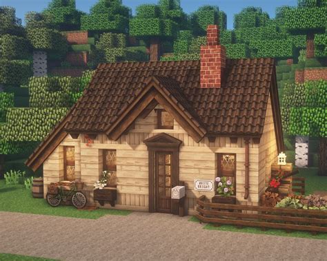 Minecraft Cozy House Cozy House House Styles Minecraft Tutorial