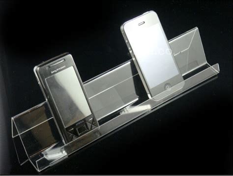 Long Shelf Multi Purpose Acrylic Display Stand Holder Mobile Cell Phone Display Racks Free
