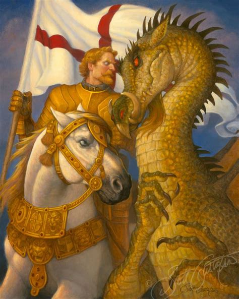 George And The Dragon Artist Scott Gustafson In 2021 Saint George