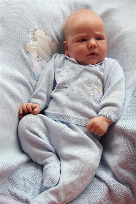 One Month Old Baby Boy Stock Image Image Of Open Eyes 74736611