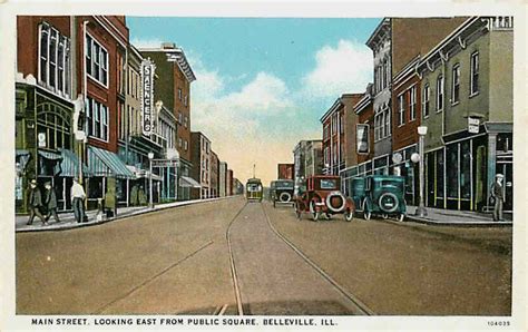 Main Street Looking East From Public Square Belleville Illinois