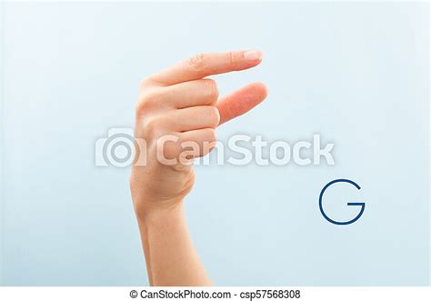 American Sign Language G American Sign Language Female Hand Showing