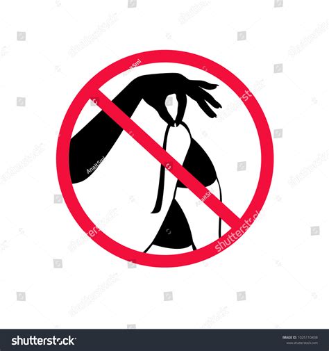 No Topless Sign Forbiddance Nudism Icon Vetor Stock Livre De Direitos Shutterstock