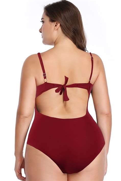 Flounce One Piece Swimsuit With Strap And Mesh Design
