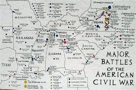 Civil War Map Battles