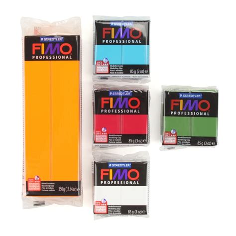 It should be kept moist and pliable with water. Orange Fimo Professional Polymer Modelling Oven Bake Clay ...