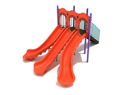 5 Foot Triple Sectional Split Slide Playground Solutions